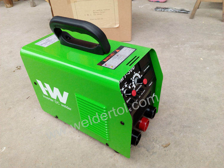 arc welder combined with battery charger and car starter