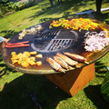 Steel Functional Corten Steel BBQ Grill