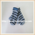 children strip knitted mittens