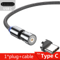 Câble de charge USB magnétique 3-en-1 540 Rotation