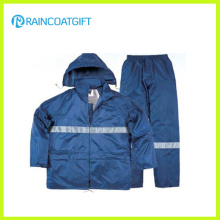 Waterproof Polyester Reflective Motorcycle Raincoat