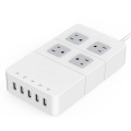 Intelligent Power Stirp EU/Us/UK/Au Plug 4 Outlet with 5 Ports USB Charger