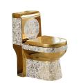 Bathroom Sets Ceramic Washdown One Piece gold Toilet