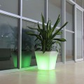 Fashionable Plastic Rectangular Led Flower Pots