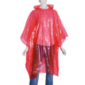 Impermeável descartável PE Rain Poncho em bola