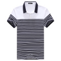 Hot Sale High Quality Stripe Print Polo Shirt for Men