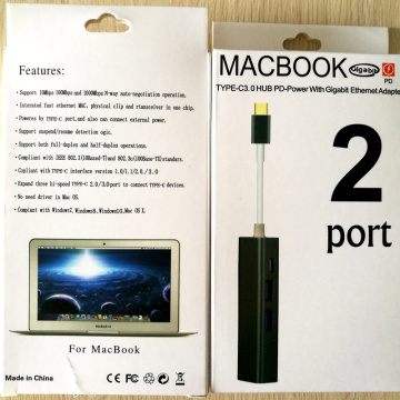 Hub USB3.1 Type-C para MacBook