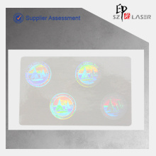 84*52 MM Transparent Id Card Security Hologram Stickers