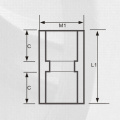 ASTM Sch80 Upvc Sockel Dunkelgrau Farbe