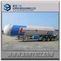 China 3 Eixos LPG / Gasolina Líquida Gas Transport LPG Tank Trailer