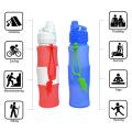 Foldable Silicone Sports Bottle With Nozzle Lid