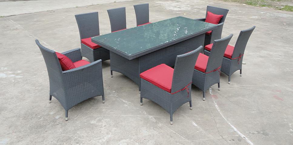 9PCS Classic Garden Wicker Chair Dining Set 9PCS Classic Garden Wicker Chair Dining Set