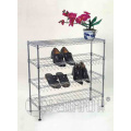 Modern DIY White Powder Coating Metal Shoe Shelf Rack Factory