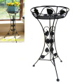 Home Handicraft Decoration Metal Single Ground Flowerpot Holder