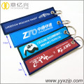 Promotional Design Keychain Bordado Tag com Tag Kyyring