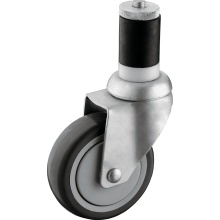 Medium Duty 4 Inch Expanding Stem PU Casters