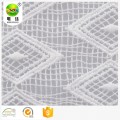 Eco friendly 100% polyester white lace fabric