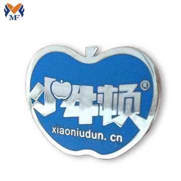 Pin de badge en métal de forme de logo Apple personnalisé