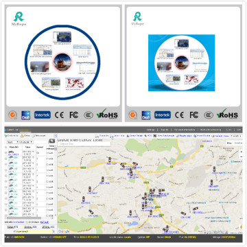 Plataforma de monitoramento de software de rastreamento de GPS de carro ao vivo GS102