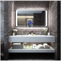 Armoires de rangement de salle de bain miroir moderne avec lumière