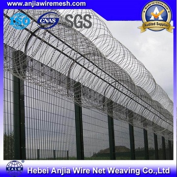 PVC Coated Razor Barbed Wire para vedação de segurança com SGS