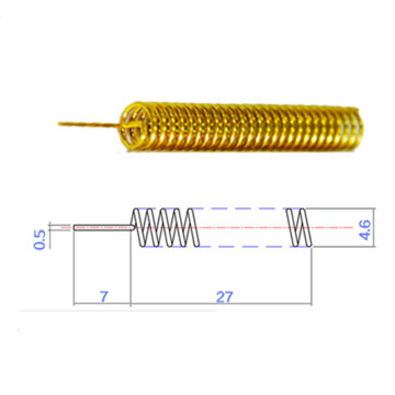 types d&#39;antenne personnalisés de 433/915 MHz d&#39;antenne intérieure à ressorts de 433 MHz