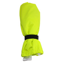 Amarelo fluorescente luva de chuva de PU para bebê / criança