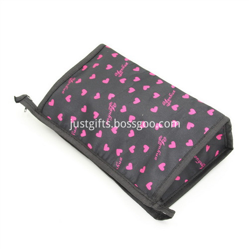 Custom Polyester Spot Cosmetics Bags W Zipper Closure (2)