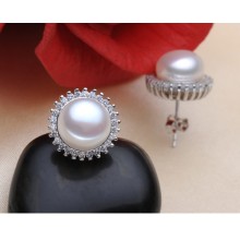 Fresh Water Pearl Earrings AAA 8-9mm Fashionable Pearl Earrings Design