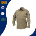 Fire Retardant 100%Cotton Twill Work Shirt Mens