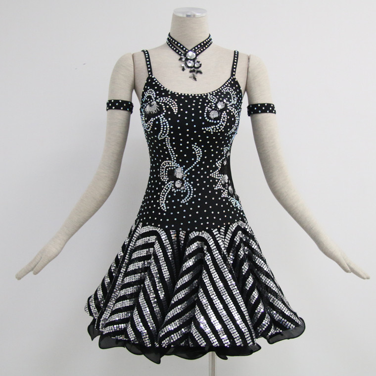 Black Latin Dance Dress