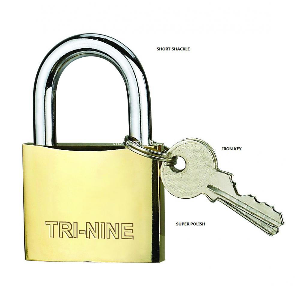 M Thick Brass Padlock