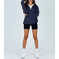 Women's Jacket Waffle Zip Up Hoodie