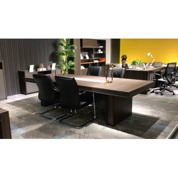 2019 top selling luxury meeting desk lengthen melamine wood conference table with chairs