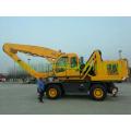 Tyre mounted Steel Material Handler