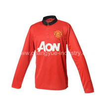 high quality factory design club team soccer jersey with long sleeves