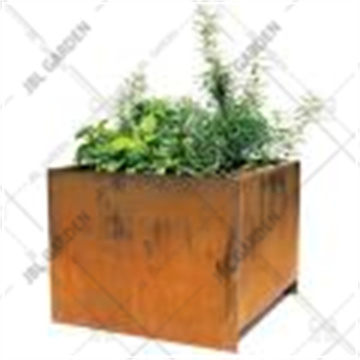 Jardin Corten Steel rustique Grand Pots de pots de fleurs