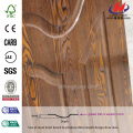 HDF Panel de la puerta de flauta de madera de teca de Birmania Oval