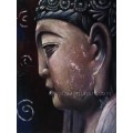 Pintura al óleo de alta calidad de Buddha para la decoración casera (BU-028)