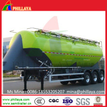 3 Axle Aluminum Wheat Flour Silo Tank Cement Bulker Trailer