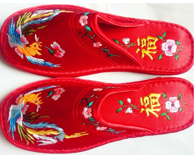 hand embroidered slipper