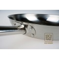 Stainless steel iron frying pan for induction cooktop