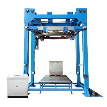 High speed rotary ring wrapping machine