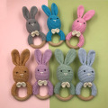 DIY Crochet Rabbit Toys Baby Teether Knitting Rabbit Plush Toy Baby Comfort Supply