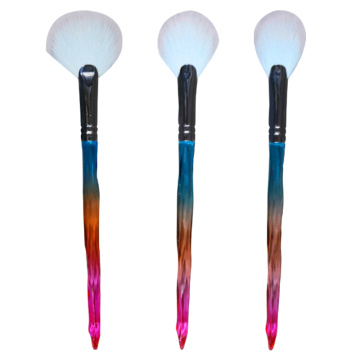 3Pcs Face Highlighter Eye fan contour brush