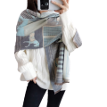 Womens Autumn Winter Thicken Printed Shawl Scarf Muffler