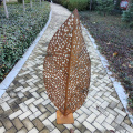 Escultura de folhas de aço Corten para venda