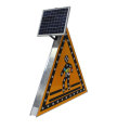 vehicle control solar led triangle traffic sign flashing