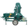 Grain cleaning machine with dust collector