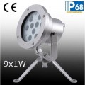 IP68 9W LED Underwater Spot Light, LED Underwater Fountain Light